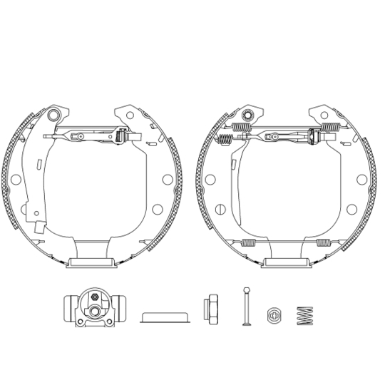 8DB 355 004-551 - Brake Shoe Set 