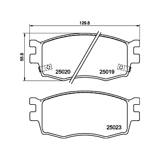 8DB 355 014-921 - Brake Pad Set, disc brake 