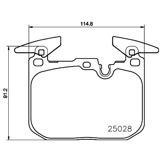 8DB 355 023-141 - Brake Pad Set, disc brake 