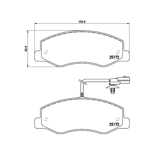 8DB 355 015-311 - Brake Pad Set, disc brake 