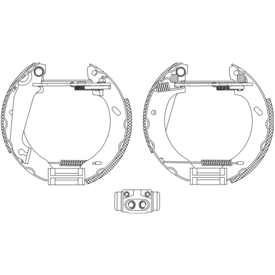 8DB 355 004-031 - Brake Shoe Set 