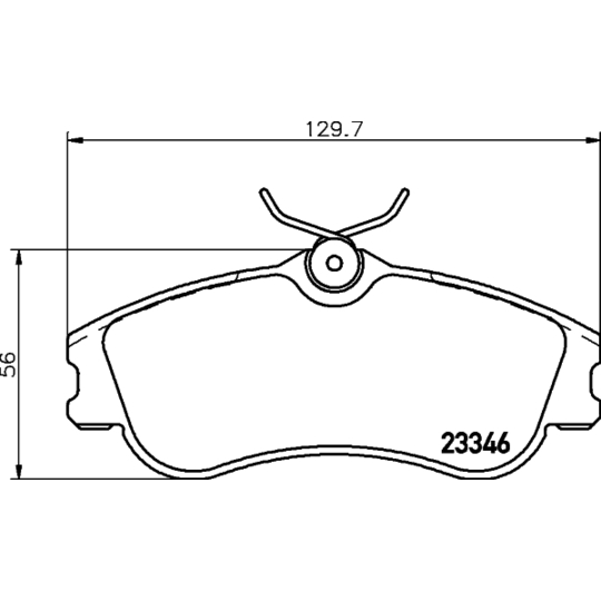 8DB 355 018-541 - Brake Pad Set, disc brake 