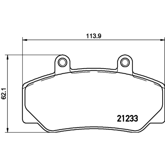 8DB 355 019-031 - Brake Pad Set, disc brake 