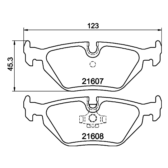 8DB 355 007-511 - Piduriklotsi komplekt,ketaspidur 