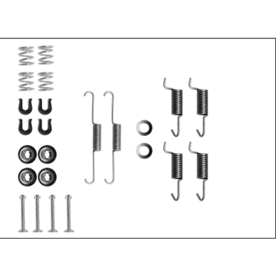 8DZ 355 205-911 - Tillbehörssats, bromsbackar, parkeringsbroms 