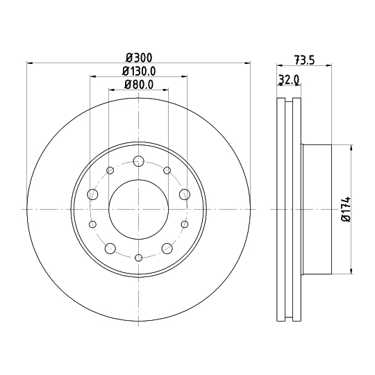 8DD 355 125-261 - Brake Disc 