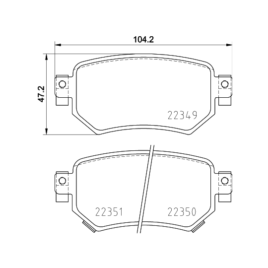 8DB 355 025-561 - Brake Pad Set, disc brake 