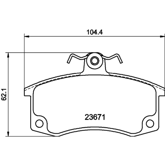 8DB 355 010-341 - Brake Pad Set, disc brake 