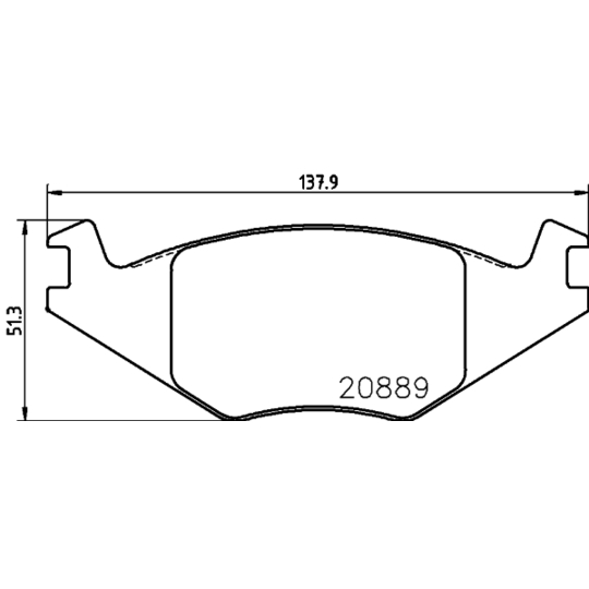 8DB 355 017-491 - Brake Pad Set, disc brake 