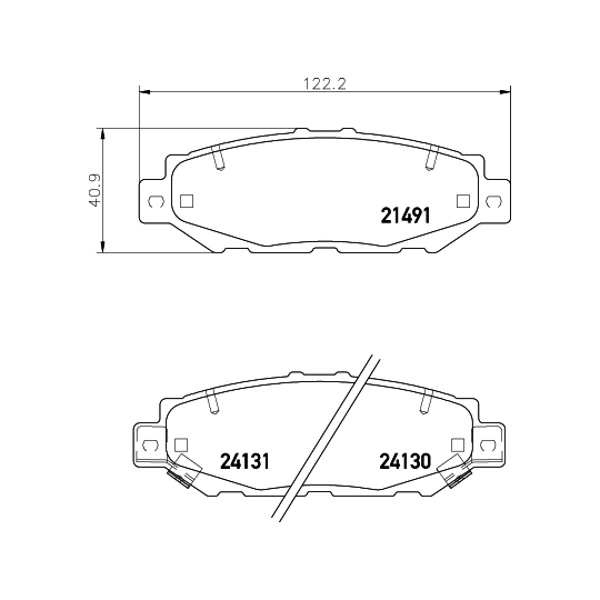 8DB 355 016-751 - Piduriklotsi komplekt,ketaspidur 