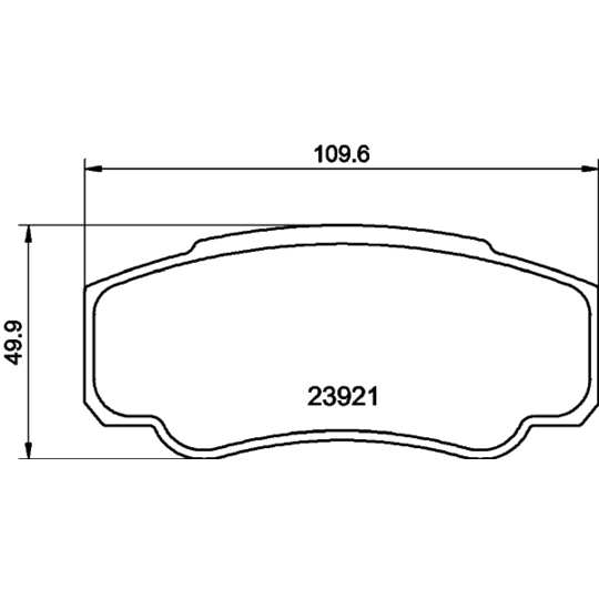 8DB 355 010-411 - Brake Pad Set, disc brake 