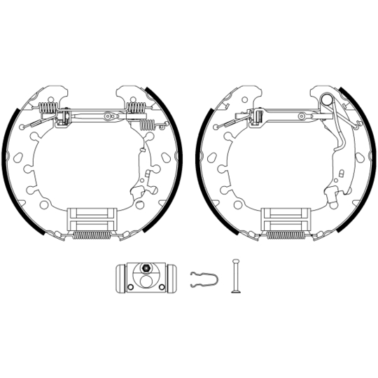 8DB 355 022-971 - Bromsbackar, sats 