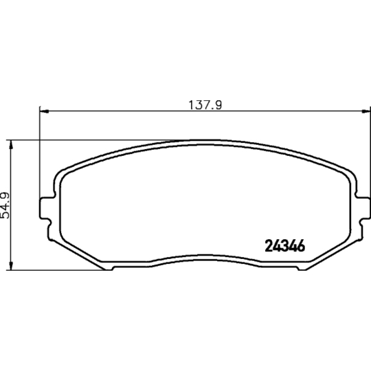 8DB 355 012-351 - Brake Pad Set, disc brake 