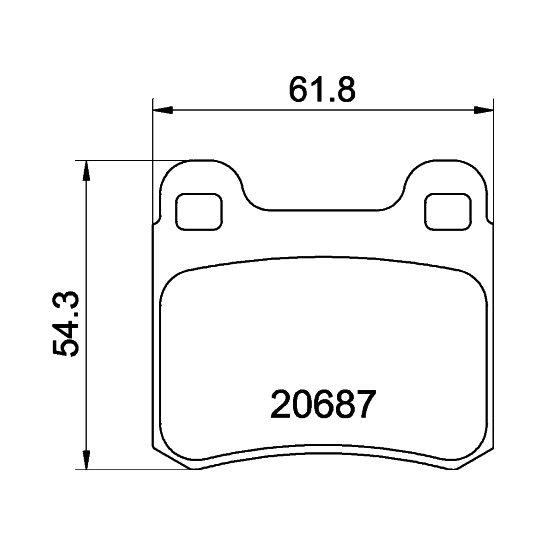 8DB 355 007-321 - Brake Pad Set, disc brake 