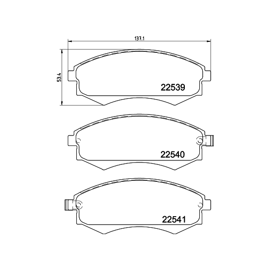 8DB 355 032-081 - Brake Pad Set, disc brake 