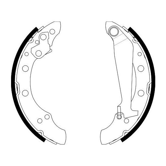 8DB 355 001-311 - Brake Shoe Set 