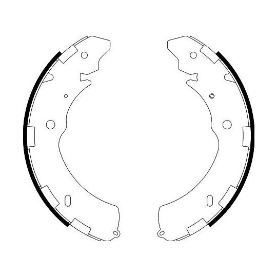 8DB 355 000-421 - Brake Shoe Set 