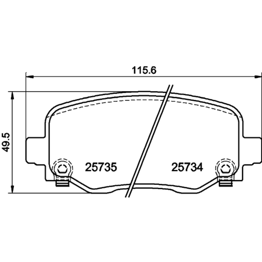 8DB 355 024-701 - Brake Pad Set, disc brake 