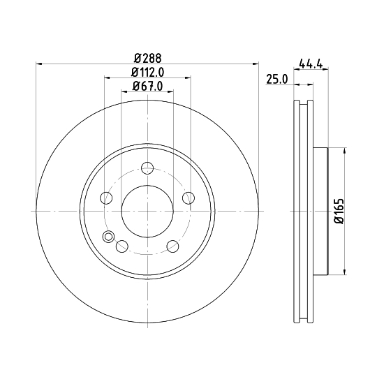 8DD 355 111-081 - Brake Disc 