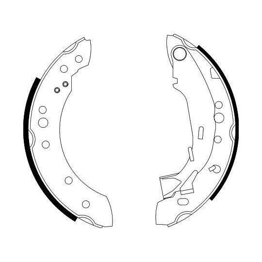 8DB 355 002-601 - Brake Shoe Set 