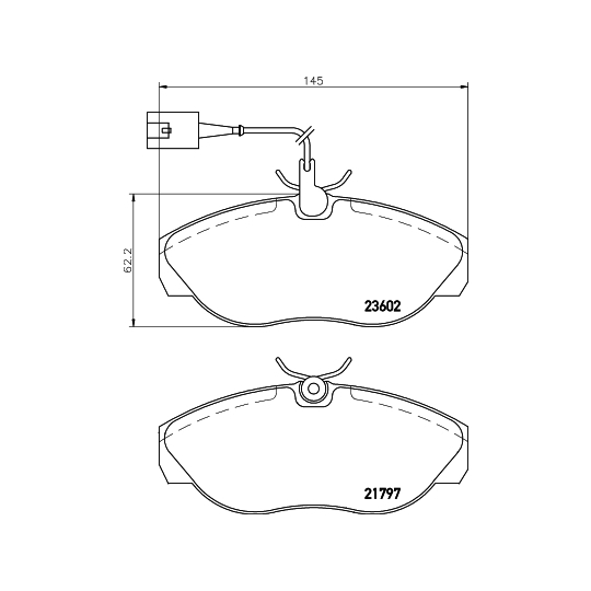 8DB 355 018-891 - Brake Pad Set, disc brake 