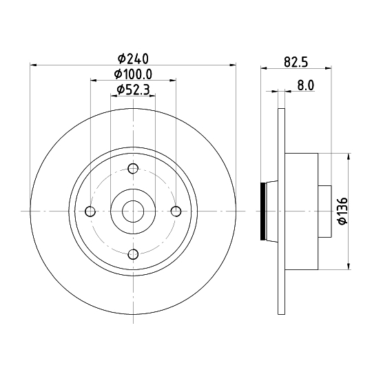 8DD 355 123-241 - Brake Disc 