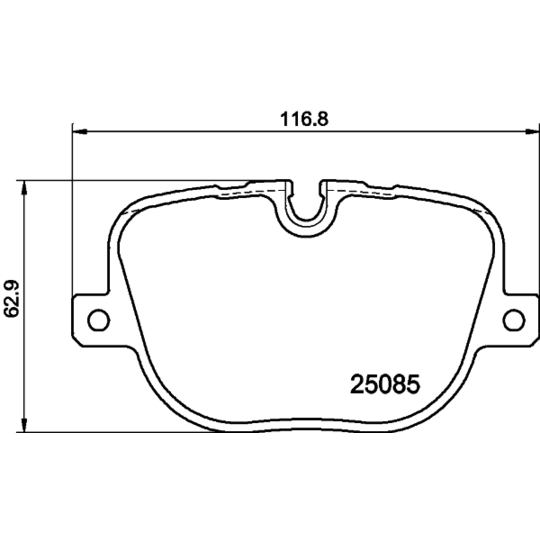 8DB 355 015-451 - Brake Pad Set, disc brake 