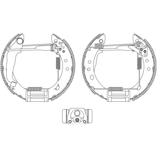 8DB 355 004-571 - Brake Shoe Set 