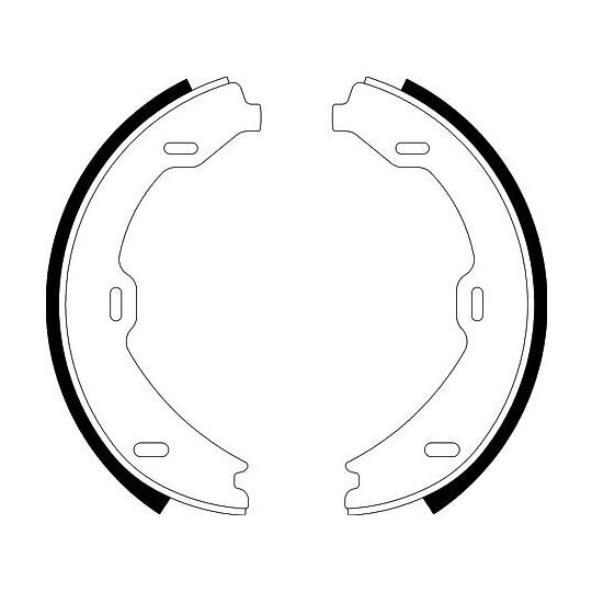 8DA 355 050-491 - Brake Shoe Set, parking brake 