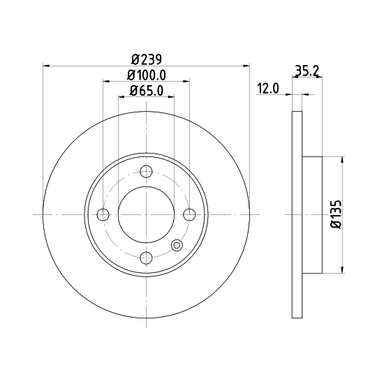 8DD 355 100-131 - Brake Disc 