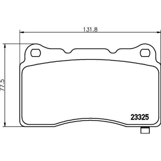 8DB 355 015-481 - Brake Pad Set, disc brake 