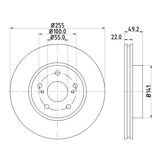 8DD 355 115-691 - Brake Disc 