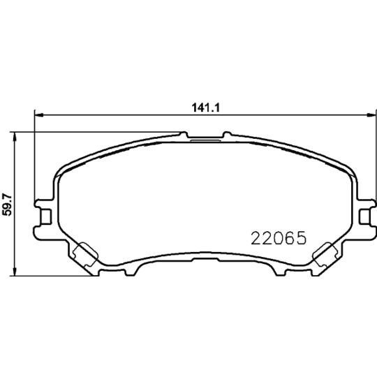 8DB 355 021-691 - Piduriklotsi komplekt,ketaspidur 