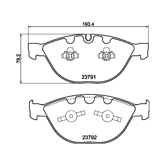 8DB 355 006-551 - Brake Pad Set, disc brake 