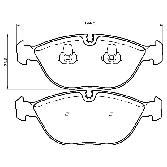 8DB 355 008-261 - Brake Pad Set, disc brake 