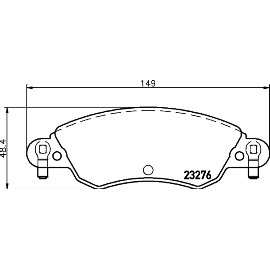 8DB 355 019-431 - Brake Pad Set, disc brake 