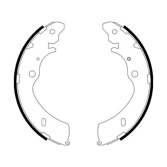 8DB 355 038-151 - Brake Shoe Set 