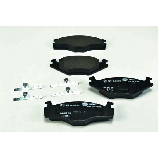 8DB 355 017-521 - Brake Pad Set, disc brake 