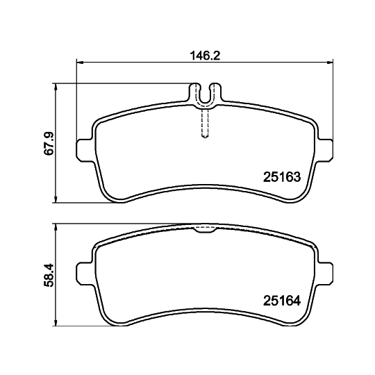 8DB 355 021-521 - Brake Pad Set, disc brake 