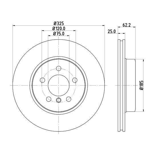 8DD 355 112-231 - Bromsskiva 