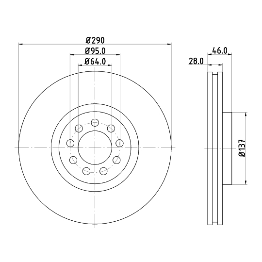 8DD 355 117-461 - Brake Disc 