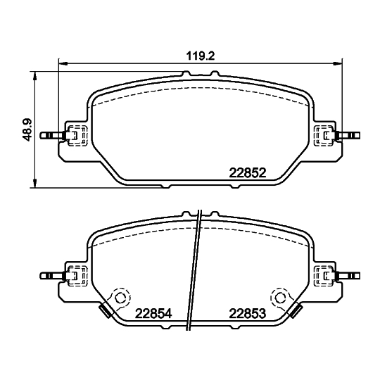 8DB 355 039-191 - Piduriklotsi komplekt,ketaspidur 