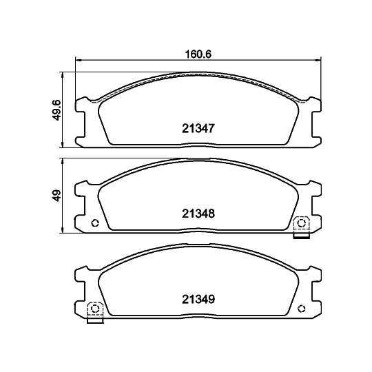8DB 355 005-651 - Brake Pad Set, disc brake 