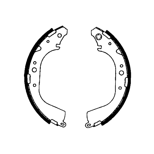 8DB 355 000-231 - Brake Shoe Set 