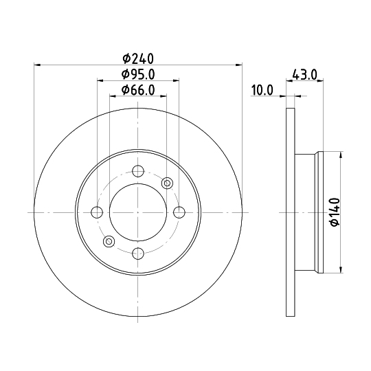 8DD 355 113-361 - Bromsskiva 