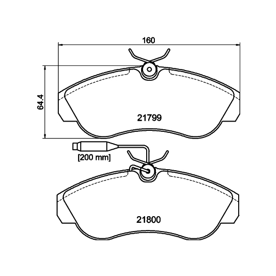 8DB 355 018-151 - Brake Pad Set, disc brake 