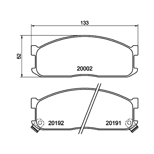 8DB 355 006-211 - Brake Pad Set, disc brake 