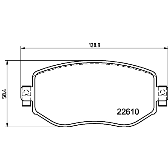 8DB 355 025-851 - Brake Pad Set, disc brake 