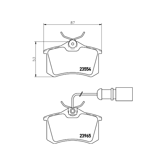 8DB 355 018-601 - Brake Pad Set, disc brake 