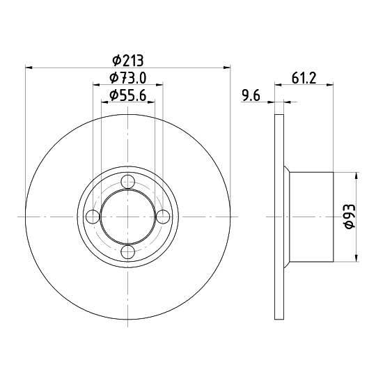 8DD 355 106-161 - Bromsskiva 